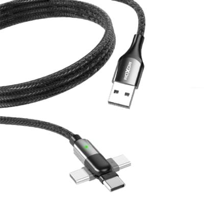 کابل شارژ 180 درجه گیم MOXOM مدل MX-CB99 تایپ سی