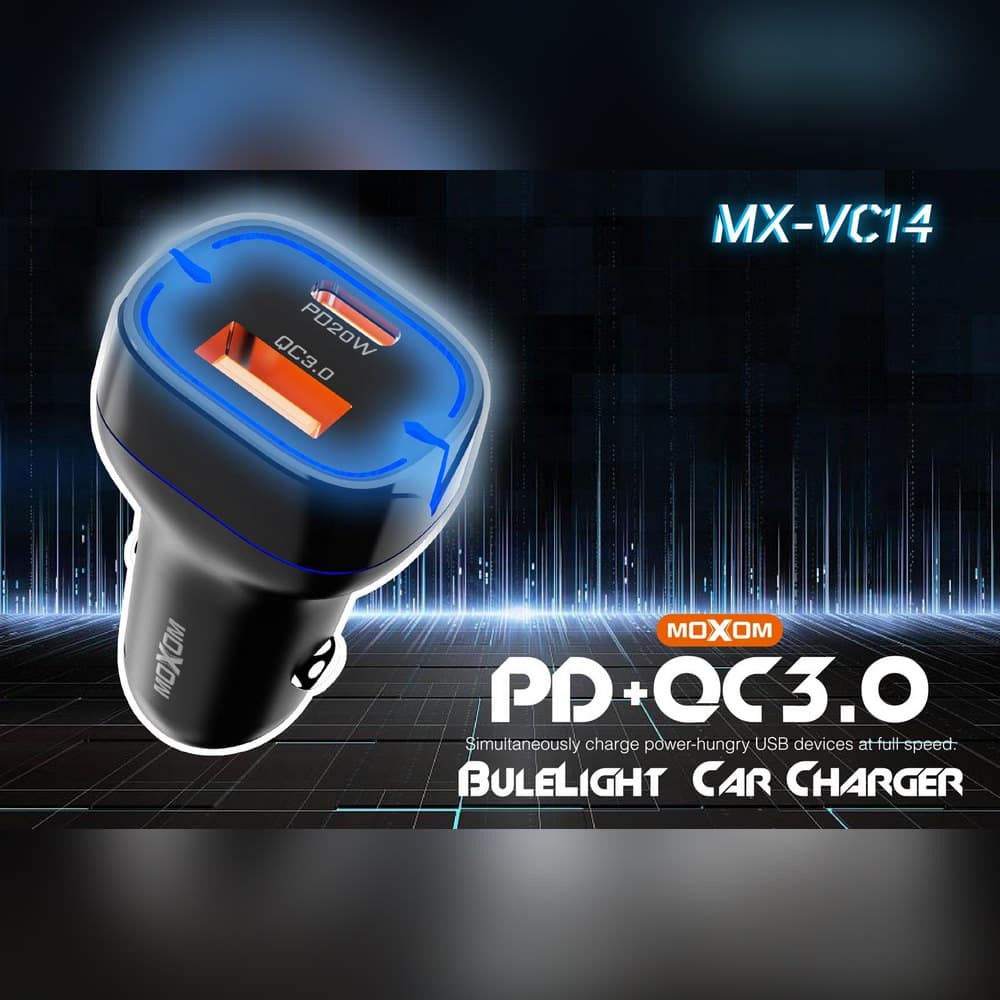 شارژر فندکی موکسوم مدل MOXOM MX-VC14